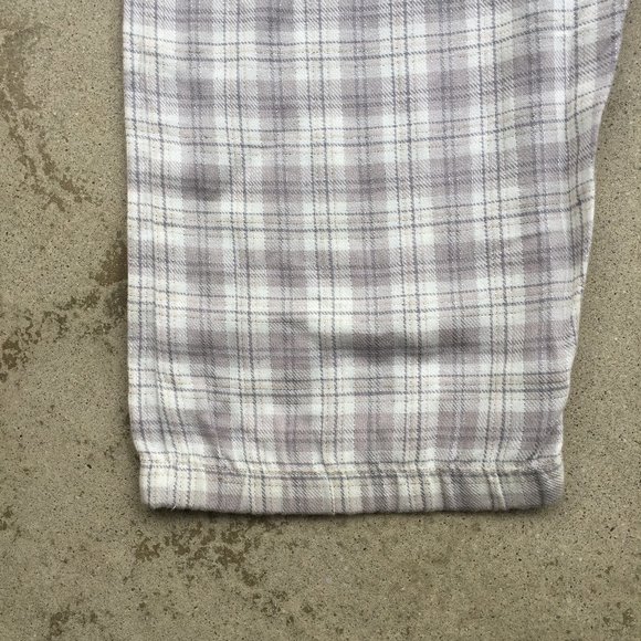 Silver and Gray Plaid Lounge Pants - Picture 5 of 9